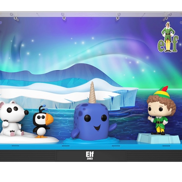 Elf Narwhal Scene Vinyl Figures: New-Funko Pop! Moment Deluxe: - Picture 3 of 7